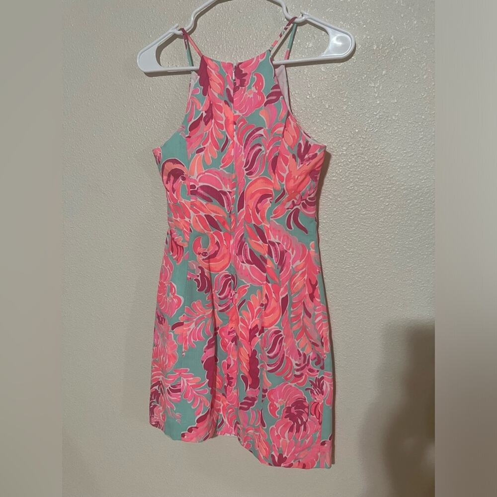Lilly Pulitzer 20801 Pearl Shift dress in Poolside Blue Love Birds NEW 0 - Picture 4 of 8
